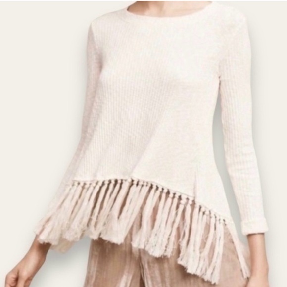 Anthropologie| Ribbed Fringe Sweater - Picture 2 of 5